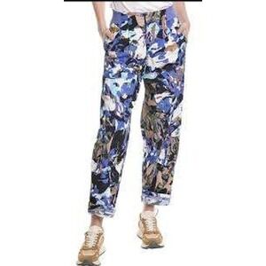 NWOT FP Movement Cargo Pants Abstract Camo‎ Print Relaxed Fit Women Size XS